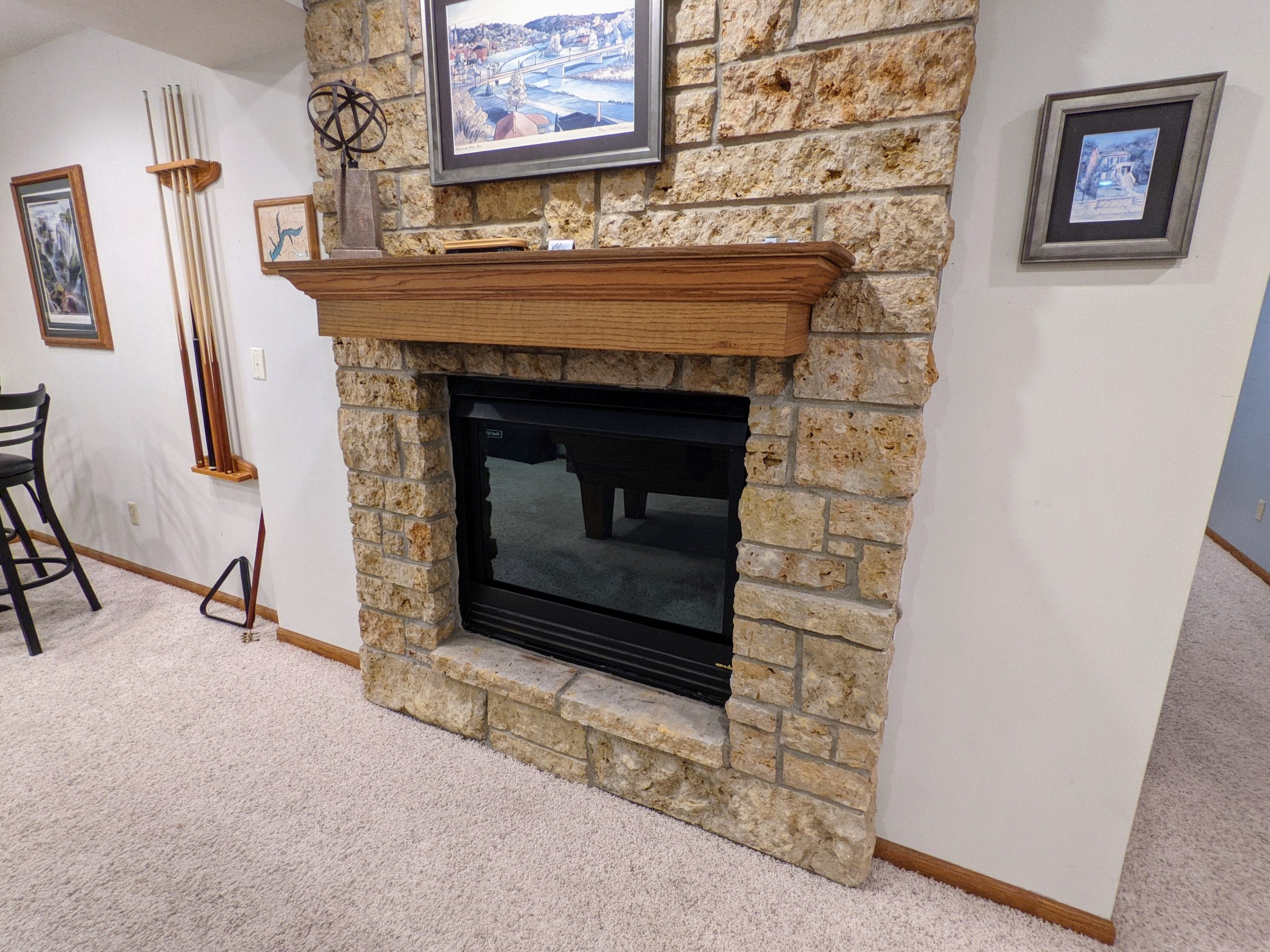 Lower Level Fireplace